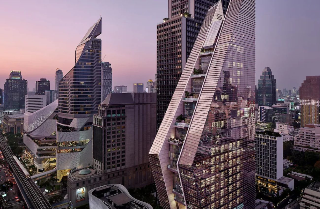 Moderne restaurantstemning i Bangkok