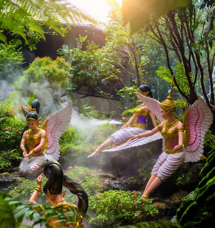 Templer varme kilder og Lalitta Cafe fra Chiang Mai