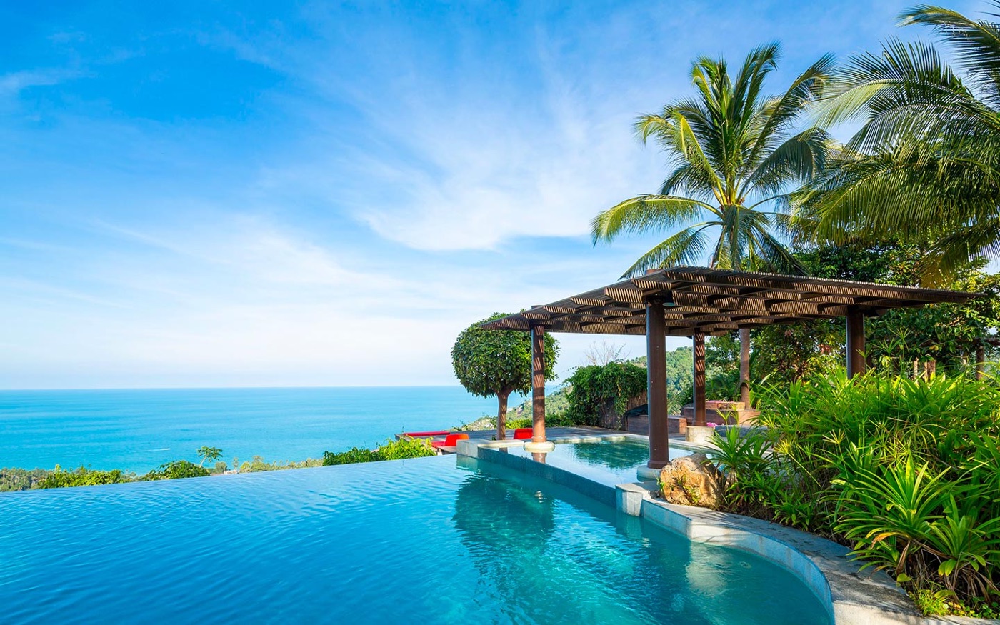 Utsikt fra Jungel Club viewpoint på Koh Samui
